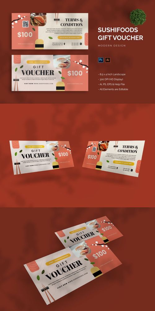 寿司 食品 礼券 设计素材 设计素材